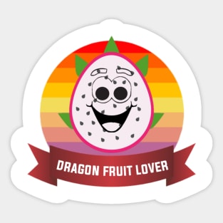 funny dragon fruit Sticker